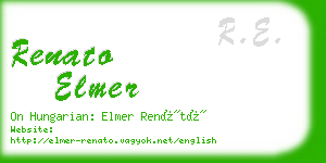 renato elmer business card